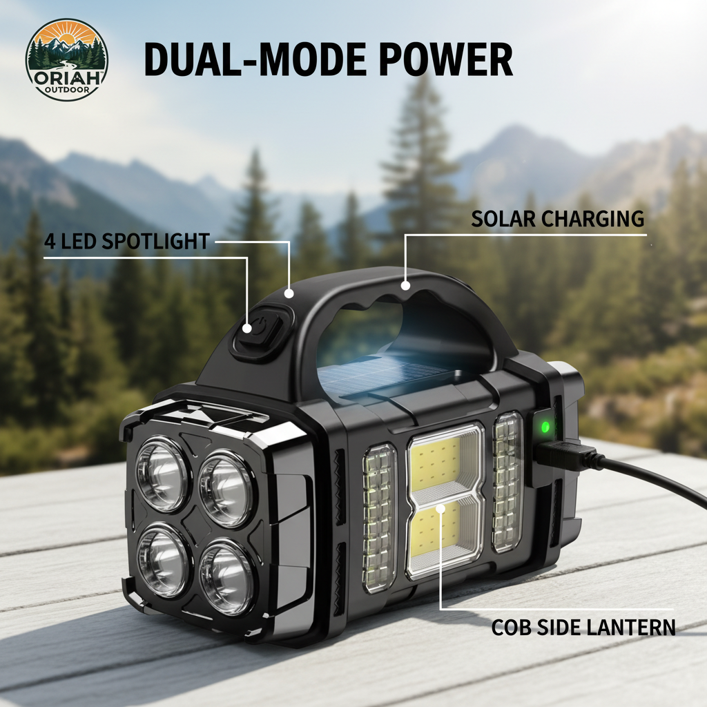 Oriah Outdoor Lantern - solar charging features shot