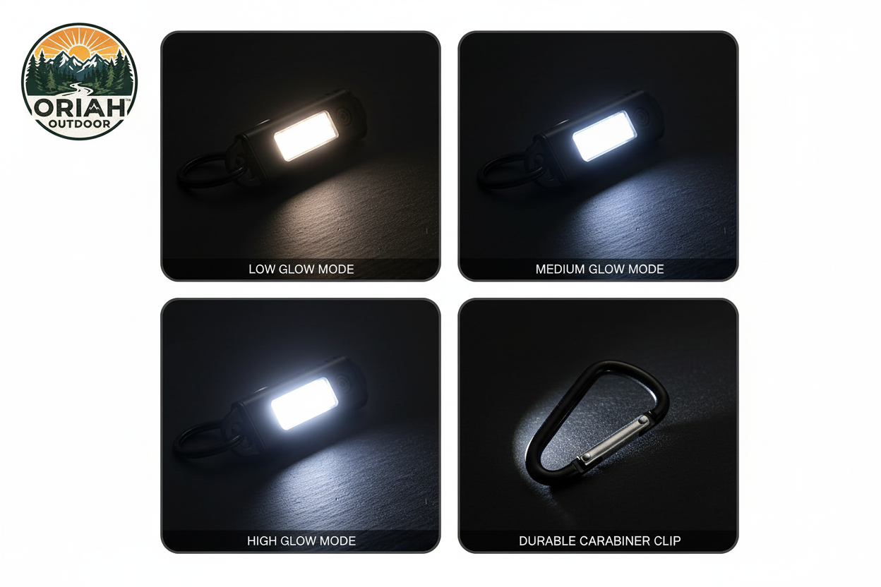 Oriah Outdoor Mini COB Light - features brightness modes shot